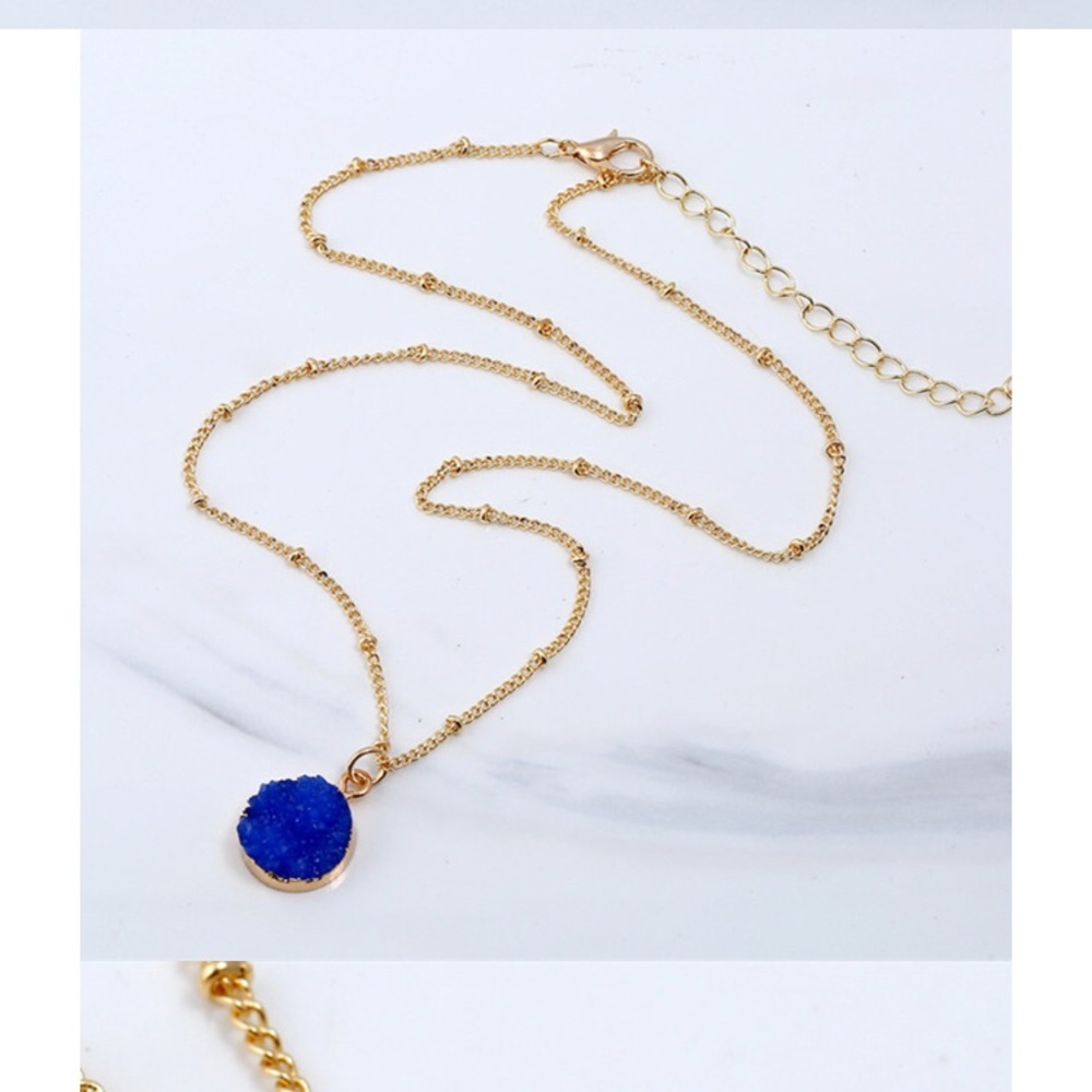 👍🏻Druzy Natural Stone Necklace - Picture 4 of 6